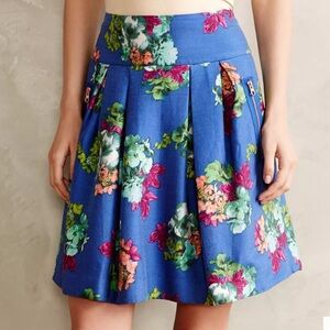 Anthropologie Maeve Garden Day Skirt Size 2